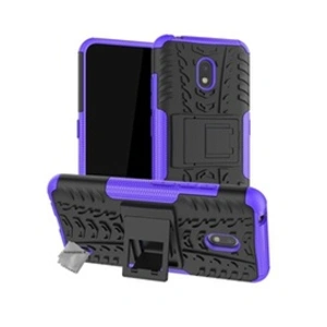 Htdmobiles Housse etui coque rigide anti choc pour Nokia 2.2 + verre trempe - MAUVE - pas cher