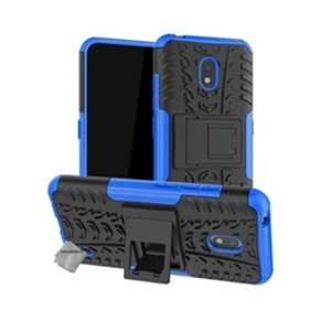 Htdmobiles Housse etui coque rigide anti choc pour Nokia 2.2 + film ecran - BLEU - pas cher