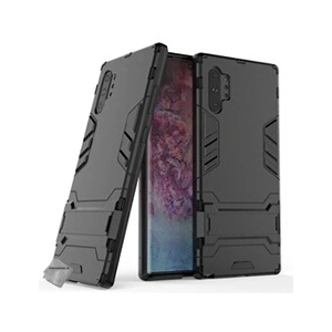 Htdmobiles Housse etui coque rigide anti choc pour Samsung Galaxy Note 10+ Plus + verre trempe - NOIR - pas cher
