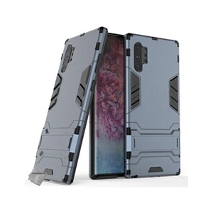 Comparateur de prix : Htdmobiles Housse etui coque rigide anti choc pour Samsung Galaxy Note 10+ Plus + verre trempe - BLEU FONCE -