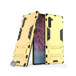 Htdmobiles Coque rigide anti choc pour Samsung Galaxy Note 10 + film ecran - OR
