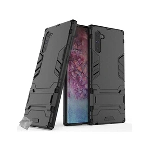 Comparateur de prix : Htdmobiles Housse etui coque rigide anti choc pour Samsung Galaxy Note 10 + verre trempe - NOIR -