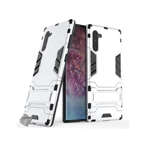 Htdmobiles Coque rigide anti choc pour Samsung Galaxy Note 10 + film ecran - ARGENT pas cher