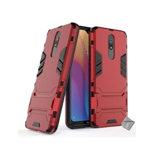 Htdmobiles Housse etui coque rigide anti choc pour Xiaomi Redmi 8 + film ecran - ROUGE - pas cher