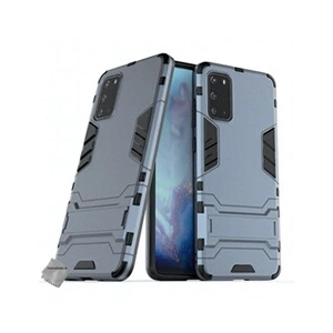 Comparateur de prix : Htdmobiles Housse etui coque rigide anti choc pour Samsung Galaxy S20 Ultra + verre trempe - BLEU FONCE -