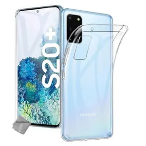 Htdmobiles Coque silicone gel fine pour Samsung Galaxy S20 Plus + film ecran - TPU TRANSPARENT -