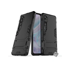 Htdmobiles Housse etui coque rigide anti choc pour Xiaomi Mi Note 10 + verre trempe - NOIR - pas cher
