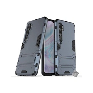 Htdmobiles Housse etui coque rigide anti choc pour Xiaomi Mi Note 10 + verre trempe - BLEU FONCE - pas cher