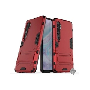 Htdmobiles Housse etui coque rigide anti choc pour Xiaomi Mi Note 10 + verre trempe - ROUGE - pas cher