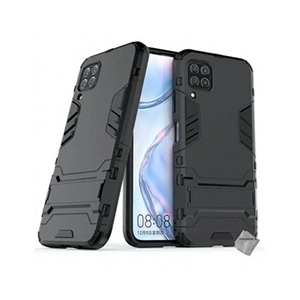 Comparateur de prix : Htdmobiles Housse etui coque rigide anti choc pour Huawei P40 Lite + verre trempe - NOIR -
