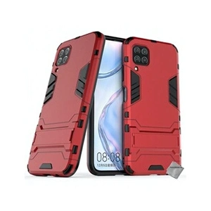 Htdmobiles Housse etui coque rigide anti choc pour Huawei P40 Lite + verre trempe - ROUGE - pas cher