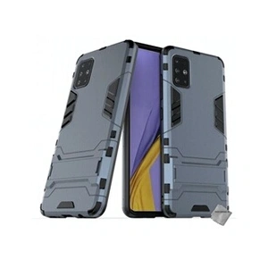 Htdmobiles Coque rigide anti choc pour Samsung Galaxy A51 + film ecran - BLEU FONCE pas cher