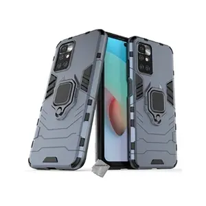 Htdmobiles Housse etui coque rigide anti choc pour Xiaomi Redmi 10 + verre trempe - BLEU FONCE - pas cher