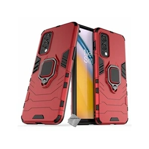 Htdmobiles Coque rigide anti choc pour OnePlus Nord 2 5G + film ecran - ROUGE pas cher