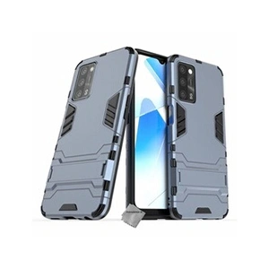 Comparateur de prix : Htdmobiles Housse etui coque rigide anti choc pour Oppo A16 / A16s + verre trempe - BLEU FONCE -