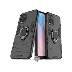Comparateur de prix : Htdmobiles Housse etui coque rigide anti choc pour Vivo Y21 / Y21s / Y33s + verre trempe - NOIR -