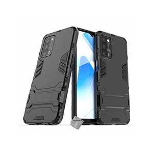 Htdmobiles Coque rigide anti choc pour Oppo A16 / A16s + verre trempe - NOIR pas cher