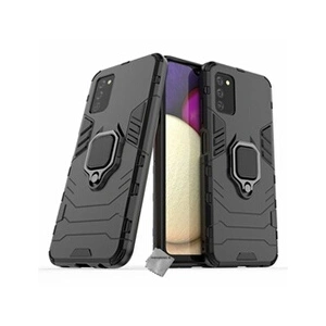 Htdmobiles Housse etui coque rigide anti choc pour Samsung Galaxy A03s + film ecran - NOIR - pas cher