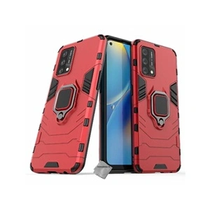 Htdmobiles Housse etui coque rigide anti choc pour Oppo A74 4G + verre trempe - ROUGE - pas cher
