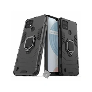 Htdmobiles Housse etui coque rigide anti choc pour Realme C21 + verre trempe - NOIR - pas cher