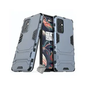 Htdmobiles Housse etui coque rigide anti choc pour OnePlus 9 + film ecran - BLEU FONCE - pas cher