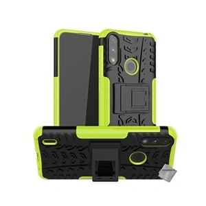 Comparateur de prix : Htdmobiles Housse etui coque rigide anti choc pour Motorola Moto E7i Power + verre trempe - VERT -