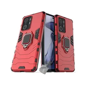 Comparateur de prix : HTDMOBILES Coque rigide anti choc pour Xiaomi 11T 5G / 11T Pro 5G + film ecran - ROUGE