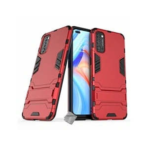 Comparateur de prix : Htdmobiles Housse etui coque rigide anti choc pour Oppo Reno 4 5G + film ecran - ROUGE -