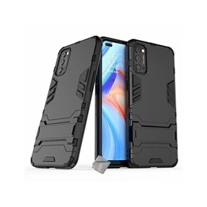 Htdmobiles Coque rigide anti choc pour Oppo Reno 4 5G + verre trempe - NOIR pas cher