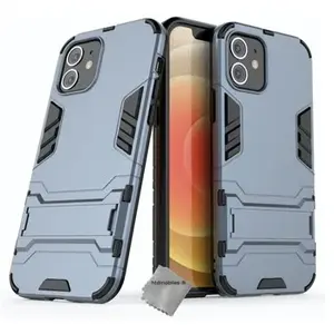 Comparateur de prix : Htdmobiles Housse etui coque rigide anti choc pour Apple iPhone 12 / 12 Pro + verre trempe