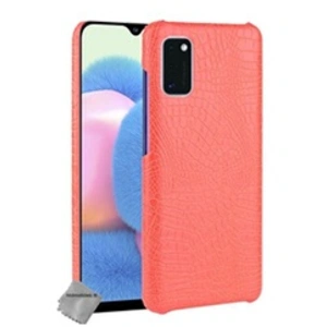 Htdmobiles Housse etui coque rigide simili cuir crocodile pour Samsung Galaxy A41 + verre trempe - ROUGE - pas cher