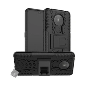 Htdmobiles Housse etui coque rigide anti choc pour Nokia 5.3 + verre trempe - NOIR - pas cher