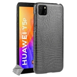 Htdmobiles Housse etui coque rigide simili cuir crocodile pour Huawei Y5p + verre trempe - NOIR - pas cher