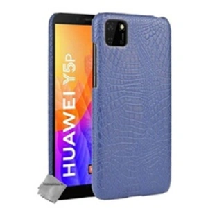 Htdmobiles HTD Mobiles Coque rigide simili cuir croco Huawei Y5p - Bleu Foncé pas cher