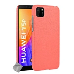 Htdmobiles Housse etui coque rigide simili cuir crocodile pour Huawei Y5p + verre trempe - ROUGE - pas cher