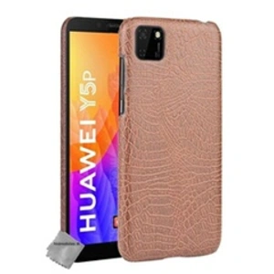 Htdmobiles Housse etui coque rigide simili cuir crocodile pour Huawei Y5p + verre trempe - MARRON - pas cher