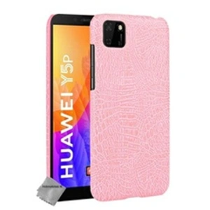 Htdmobiles Housse etui coque rigide simili cuir crocodile pour Huawei Y5p + verre trempe - ROSE - pas cher
