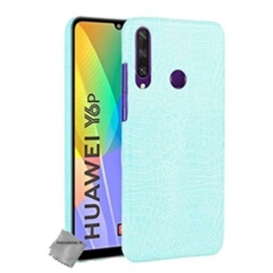 Comparateur de prix : Htdmobiles Housse etui coque rigide simili cuir crocodile pour Huawei Y6p + film ecran - BLEU CLAIR -
