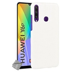 Htdmobiles Housse etui coque rigide simili cuir crocodile pour Huawei Y6p + verre trempe - BLANC - pas cher