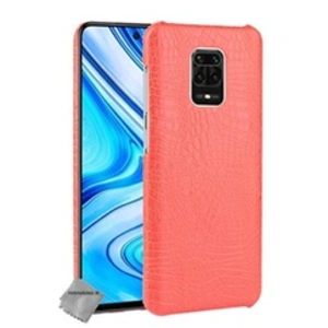 Comparateur de prix : Housse etui coque rigide simili cuir crocodile pour Xiaomi Redmi Note 9S + film ecran - ROUGE -