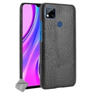 Comparateur de prix : Htdmobiles Coque Simili Cuir Crocodile pour Xiaomi Redmi 9C - Noir