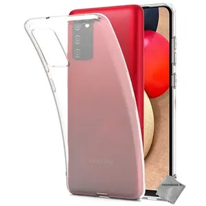 Comparateur de prix : Coque silicone gel fine pour Samsung Galaxy A02s + verre trempe - TPU TRANSPARENT -