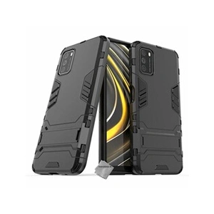 Comparateur de prix : Coque rigide anti choc pour Xiaomi Poco M3 + verre trempe - NOIR