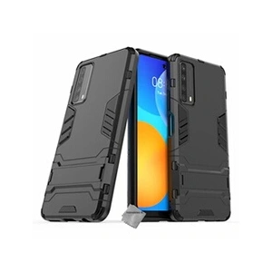 Htdmobiles Housse etui coque rigide anti choc pour Huawei P Smart (2021) + verre trempe - NOIR - pas cher