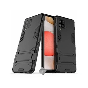 Htdmobiles Housse etui coque rigide anti choc pour Samsung Galaxy A42 5G + verre trempe - NOIR - pas cher