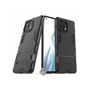 Comparateur de prix : Htdmobiles Housse etui coque rigide anti choc pour Xiaomi Mi 11 5G + verre trempe - NOIR -