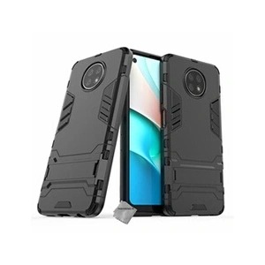 Htdmobiles Housse etui coque rigide anti choc pour Xiaomi Redmi Note 9T 5G + film ecran - NOIR - pas cher