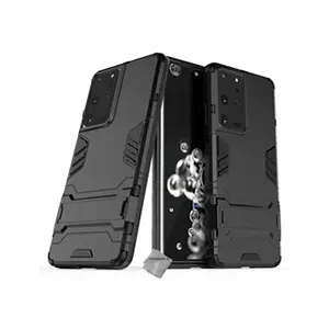 Comparateur de prix : HTDMOBILES Coque rigide anti choc pour Samsung Galaxy S21 Ultra 5G + film ecran - NOIR