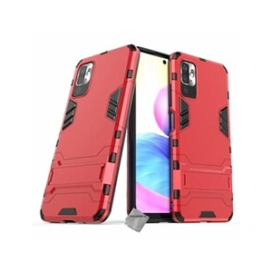 Comparateur de prix : Htdmobiles Housse etui coque rigide anti choc pour Xiaomi Redmi Note 10 5G + verre trempe - ROUGE -
