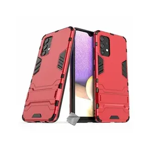 Comparateur de prix : Housse etui coque rigide anti choc pour Samsung Galaxy A32 4G + film ecran - ROUGE -